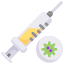 Virus Transmission Flat icon 64x64